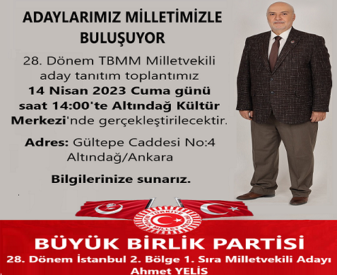 TANITIM TOPLANTIMIZA SİZ DEĞERLİ HALKIMIZI BEKLERİZ