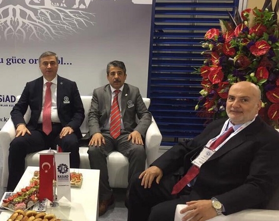 Kastexpo İş Dünyası Fuarında Kasiad Genel Başkanı Ayhan Aslan ve İş Adamı Cemal Şenol Bey ile