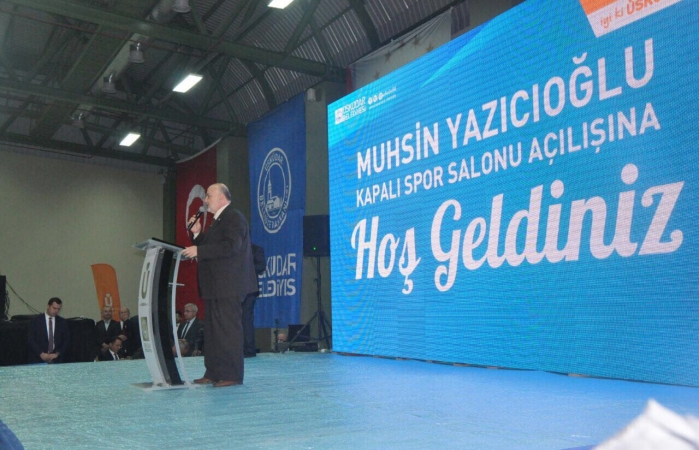 Ahmet Yelis Muhsin Yazıcıoğlu Kapalı Spor Salonunun Açılışında Yaptığı Konuşmada, Şehit liderimiz Muhsin Yazıcıoğlu'nu Anlattı